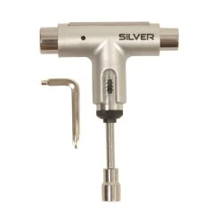 Silver Metalic Silver Skate Tool
