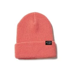 The Quiet Life Waffle Beanie - Coral