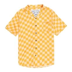 Poler Aloha Hemd - Wavy Check Yellow