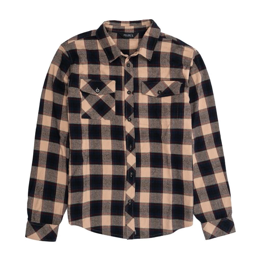 Poler Halifax Flannel Hemd - Burnt Orange 3 Poler Halifax Flannel Hemd - Burnt Orange