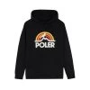 Poler Pigeon Rainbow Hoodie - Black -Stoppen. Gehen. Skateboard Geschäft. 233clm2601 blk 1 1280x1280