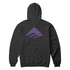 EMERICA Sweat PURE TRIANGLE HOODIE Black/purple -Stoppen. Gehen. Skateboard Geschäft. 2 ememswh purt black purple 1280x1280