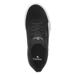 EMERICA Youths Shoe PILLAR Bla/whit/gol Black/white/gold -Stoppen. Gehen. Skateboard Geschäft. 2 emeysho pilybwg black white gold 1280x1280