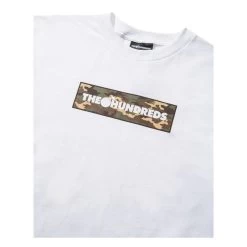 THE HUNDREDS T-Shirt CAMO BAR White -Stoppen. Gehen. Skateboard Geschäft. 2 hunmtss camb white 1280x1280