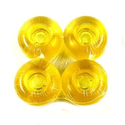 Blank Skateboard Rollen Klar-gelb 99A 50mm