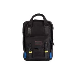 Doughnut Macaroon Glossy Series Rucksack - Black X Neon