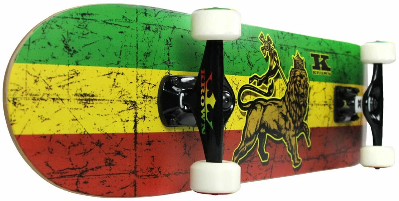 Krown Complete Skateboard Pro Trinity Rasta 8.00 5 Krown Complete Skateboard Pro Trinity Rasta 8.00 – Bild 3