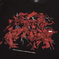 HUF Mutant Mayhem T-Shirt - Black -Stoppen. Gehen. Skateboard Geschäft. MUTANT MAYHEM S S TEE BLACK TS02225 BLACK 03 1280x1280