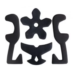 Shadow Riding Gear Featherweight Helmet Replacement Pads Black 8mm