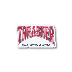 HUF X Thrasher High Point Sticker - Red