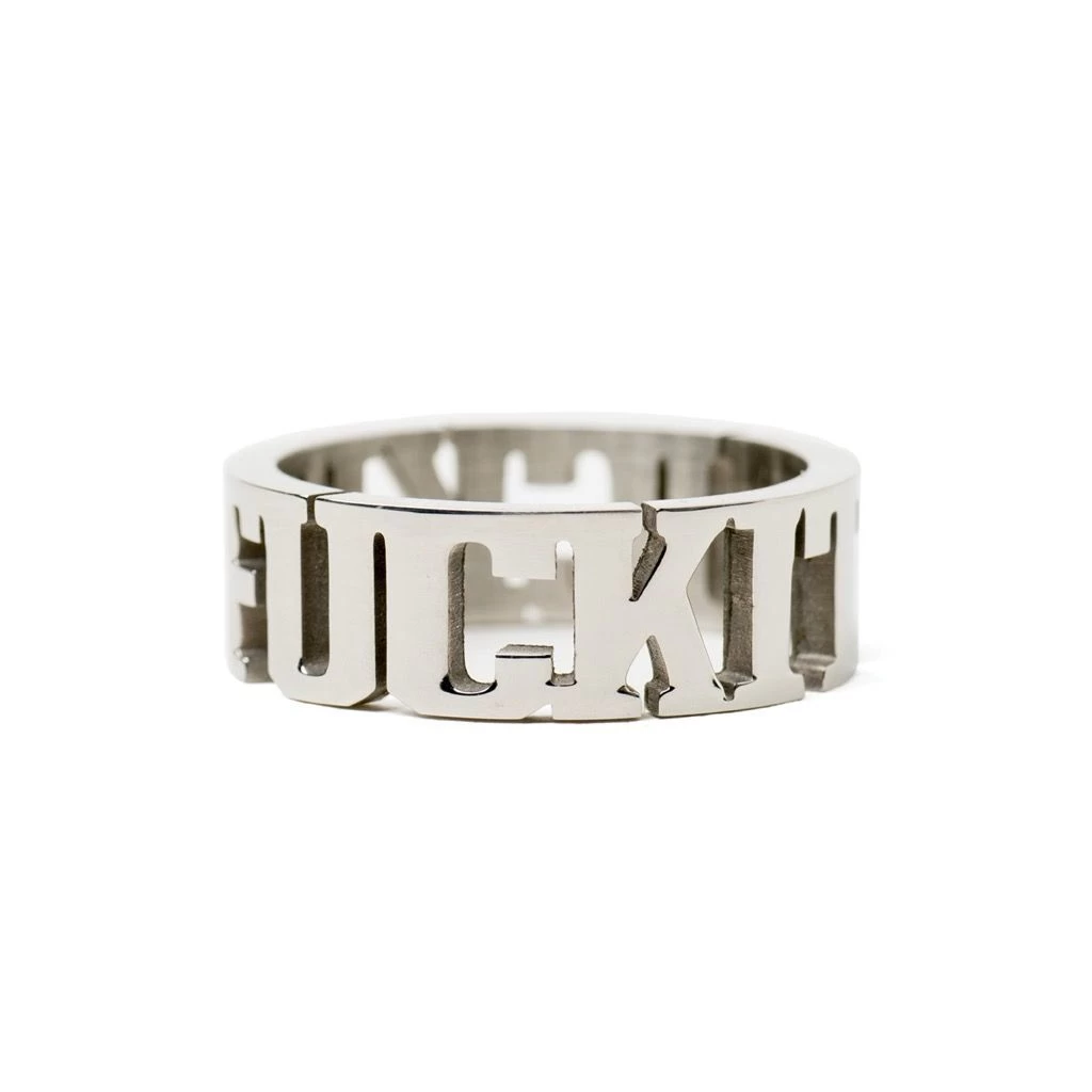 HUF Fuck It Ring - Silver 3 HUF Fuck It Ring - Silver