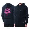 ALTAMONT Zip Up PENTAGRAM Hooded Black/red -Stoppen. Gehen. Skateboard Geschäft. altmswz pent black red 1280x1280