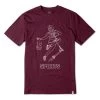ALTAMONT T-Shirt SPORTS FAN Burgundy -Stoppen. Gehen. Skateboard Geschäft. altmtss sprf burgundy 1280x1280