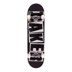BAKER Complete BRAND LOGO BLK/BLK Skateboard 8.2, Black/white 8.2