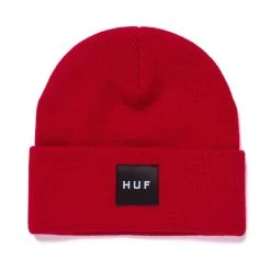 HUF Essentials Box Logo Beanie - Red