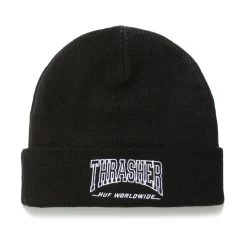 HUF X Thrasher Field Crew Beanie - Black