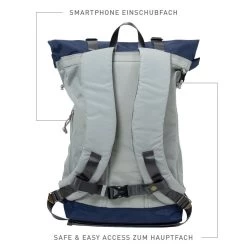 Doughnut Christopher Jungle Series Rucksack - Light Grey X Navy -Stoppen. Gehen. Skateboard Geschäft. d195jg 0769 f 3 1280x1280