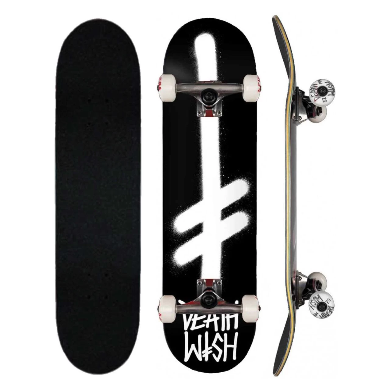 DEATHWISH Complete GANG LOGO BLK/WHT Skateboard 8.25, Black/white 8.2 3 DEATHWISH Complete GANG LOGO BLK/WHT Skateboard 8.25, Black/white 8.2