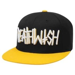 DEATHWISH Cap DEATHSPRAY Snapback, Black/yellow