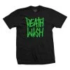 DEATHWISH T-Shirt DEATHSTACK Black/green -Stoppen. Gehen. Skateboard Geschäft. deamtss deas black green 1280x1280