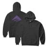 EMERICA Sweat PURE TRIANGLE HOODIE Black/purple -Stoppen. Gehen. Skateboard Geschäft. ememswh purt black purple 1280x1280