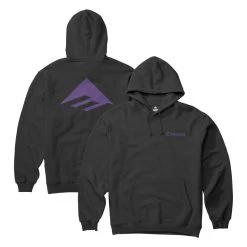 EMERICA Sweat PURE TRIANGLE HOODIE Black/purple