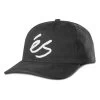 ES SKB Cap SCRIPT APPLIQUE SNAPBACK, Black -Stoppen. Gehen. Skateboard Geschäft. essmcap scrap black 1280x1280