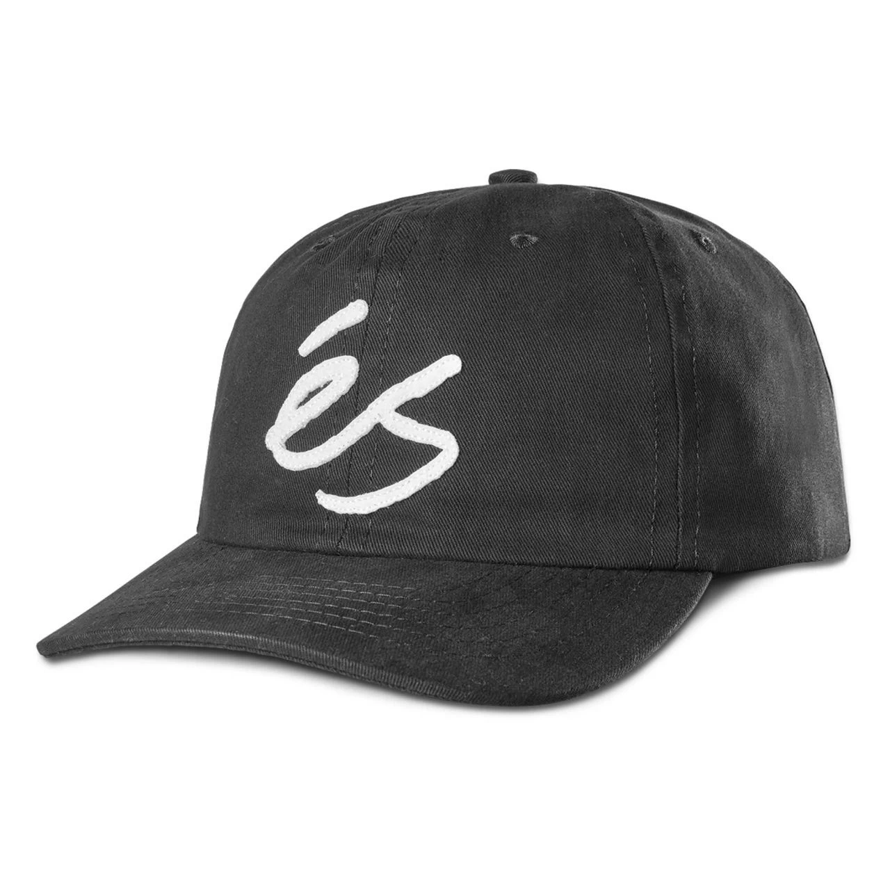 ES SKB Cap SCRIPT APPLIQUE SNAPBACK, Black 3 ES SKB Cap SCRIPT APPLIQUE SNAPBACK, Black