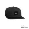 HUF Essentials Unstructured Box Snapback Black -Stoppen. Gehen. Skateboard Geschäft. ht00544 black 1 1280x1280