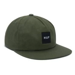 HUF Essentials Unstructured Box Snapback - Loden
