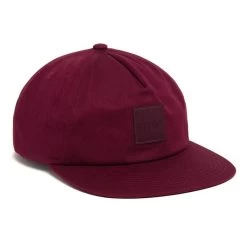 HUF Ess Unstructured Box Snapback - Wine