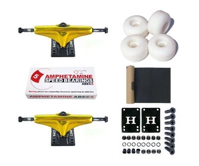 Core Trucks Skateboard Achsen Set Gold 5.0 3 Core Trucks Skateboard Achsen Set Gold 5.0