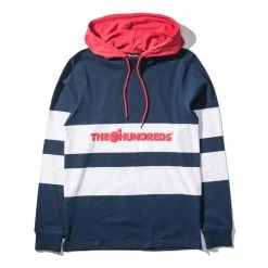 THE HUNDREDS Longsleeve RIDGE Hooded Navy