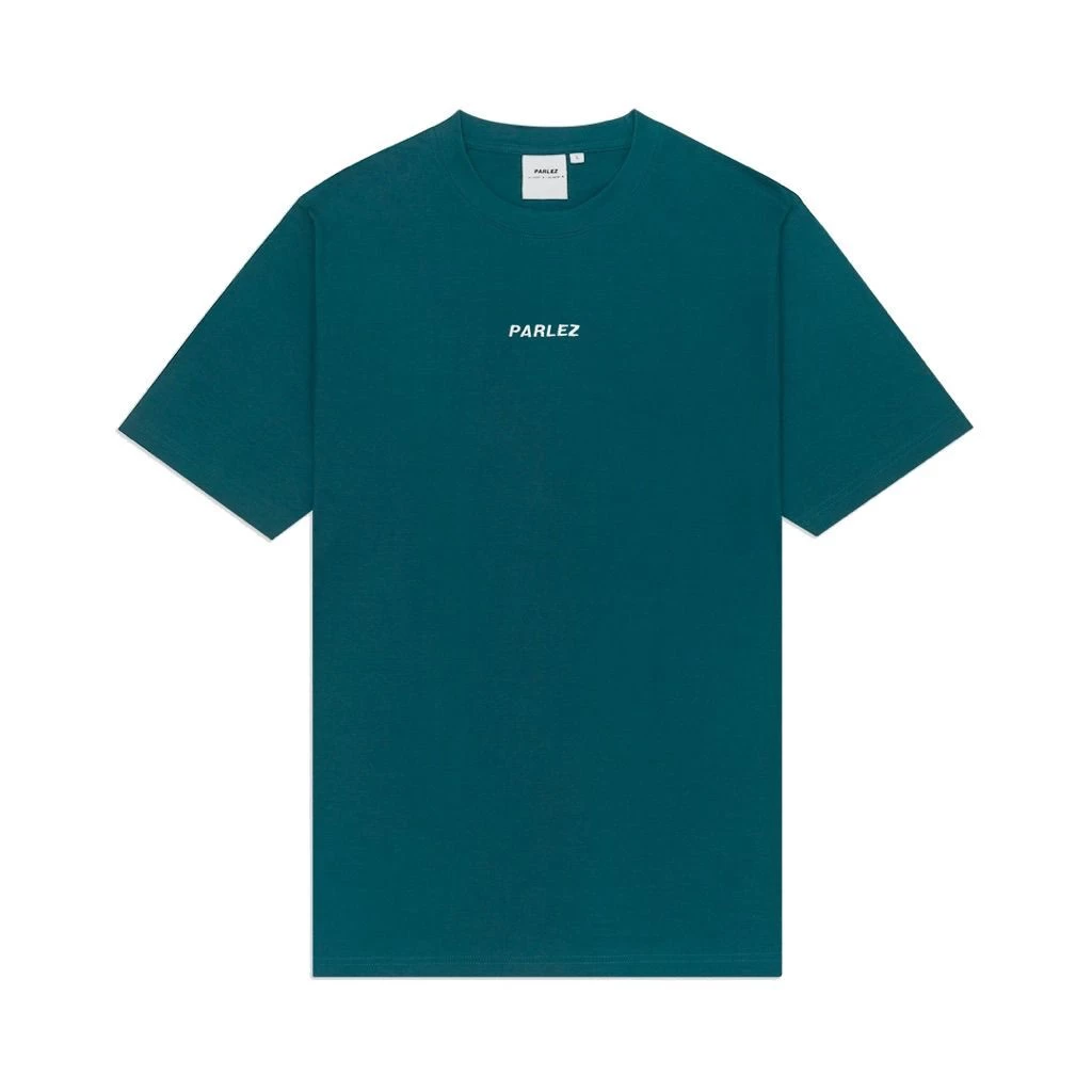 Parlez Ladsun T-Shirt - Dusty Teal X White 3 Parlez Ladsun T-Shirt - Dusty Teal X White