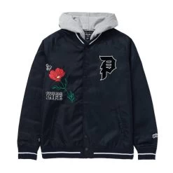 Primitive Keeper Two-Fer Varsity Jacke - Navy
