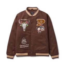 Primitive Badlands Varsity Jacke - Brown