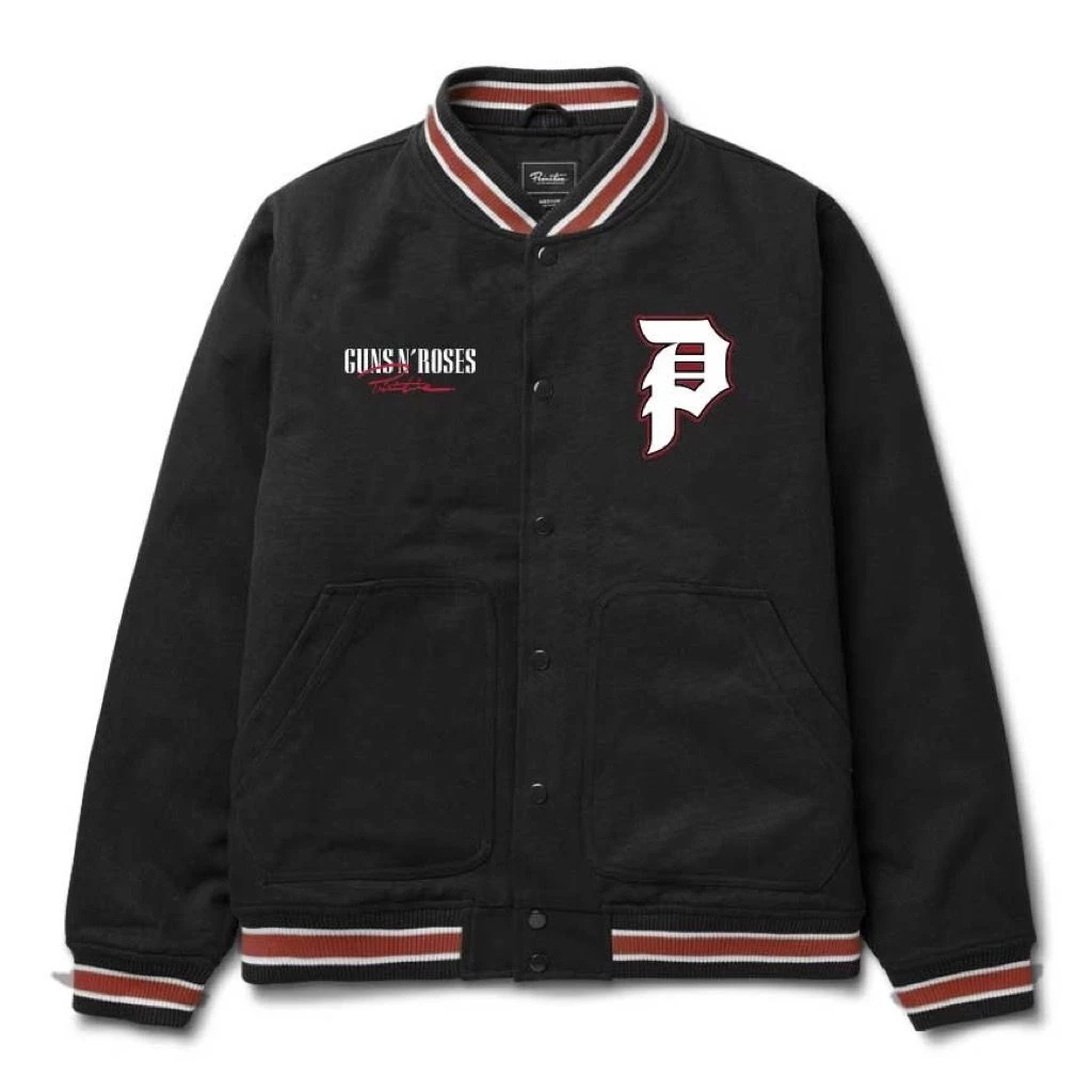 Primitive Cross Varsity Jacke - Black 4 Primitive Cross Varsity Jacke - Black – Bild 2