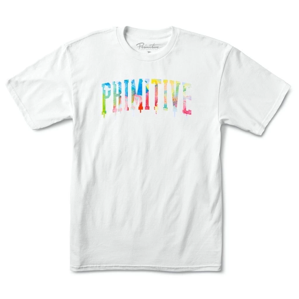 Primitive Collegiate Drip T-Shirt - White 3 Primitive Collegiate Drip T-Shirt - White