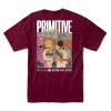 Primitive Rhythm T-Shirt - Burgundy