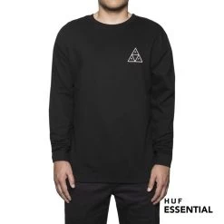 HUF Essentials TT Pullover Black