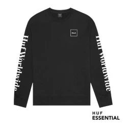 HUF Essentials Domestic Pullover Black