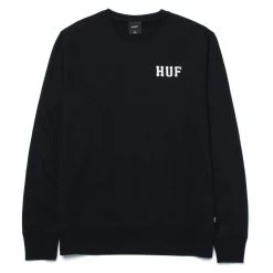 HUF Essentials Classic H Pullover - Black