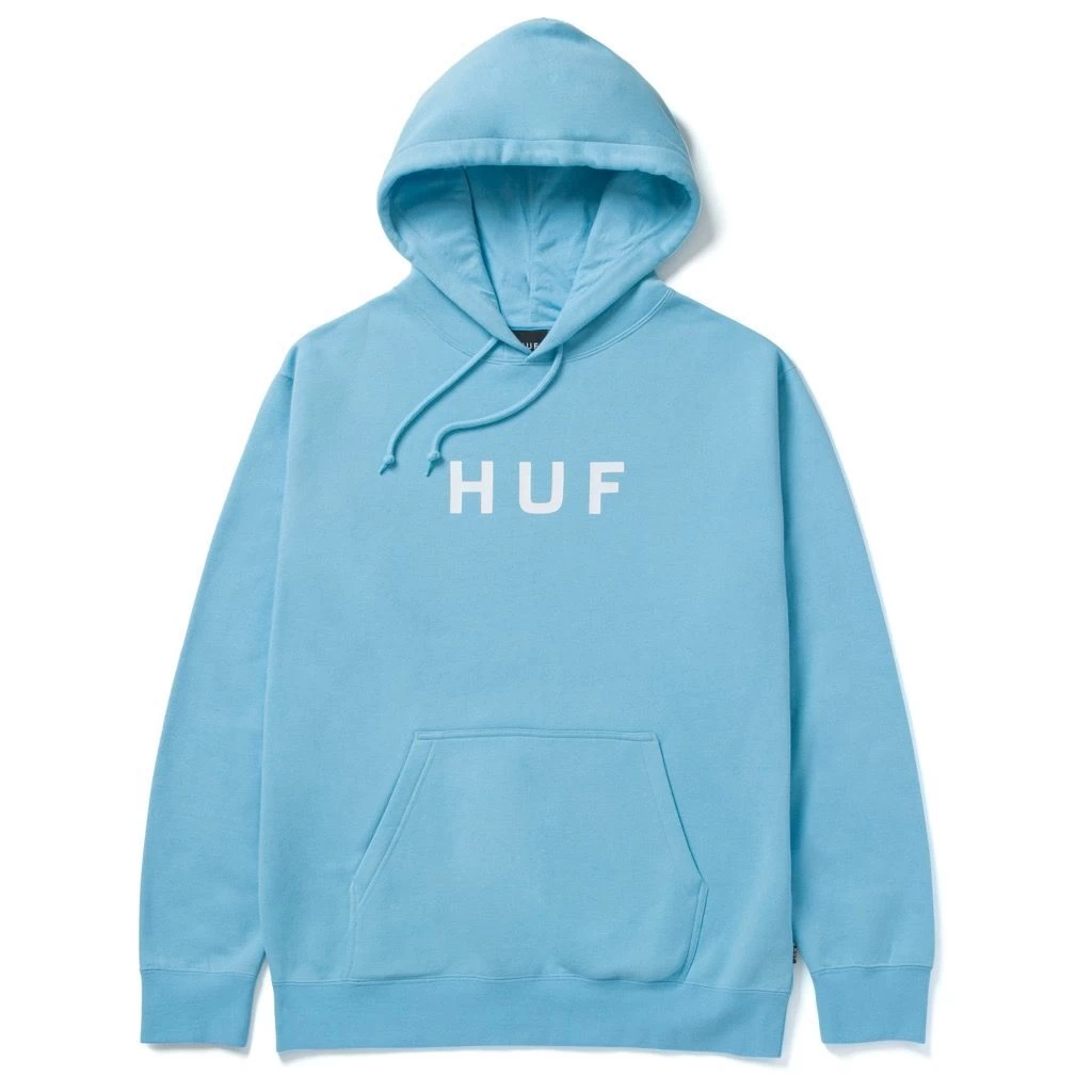 HUF Essentials OG Logo Hoodie - Light Blue 3 HUF Essentials OG Logo Hoodie - Light Blue
