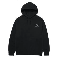 HUF Essentials Triple Triangle Hoodie - Black