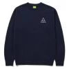 HUF Essentials Triple Triangle Pullover - Navy -Stoppen. Gehen. Skateboard Geschäft. pf00492 navy 1 1280x1280