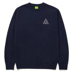 HUF Essentials Triple Triangle Pullover - Navy