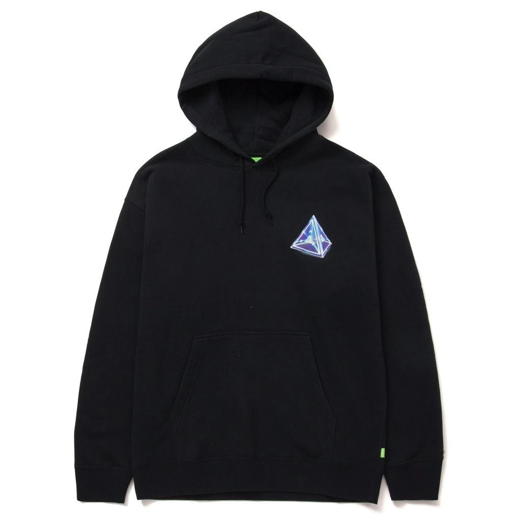 HUF Tesseract Triple Triangle Hoodie - Black 3 HUF Tesseract Triple Triangle Hoodie - Black