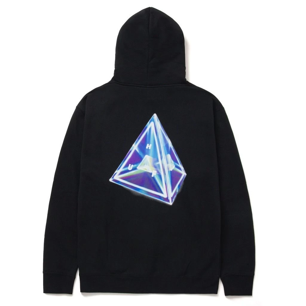 HUF Tesseract Triple Triangle Hoodie - Black 4 HUF Tesseract Triple Triangle Hoodie - Black – Bild 2