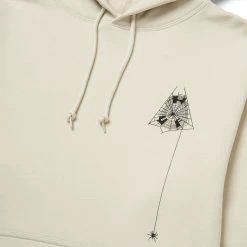 HUF Tangled Webs Triple Triangle Hoodie - Sand -Stoppen. Gehen. Skateboard Geschäft. pf00548 sand 3 1280x1280