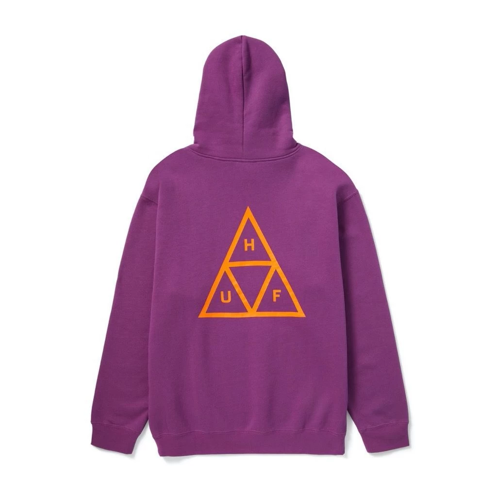 HUF Set Triple Triangle Hoodie - Grape 3 HUF Set Triple Triangle Hoodie - Grape